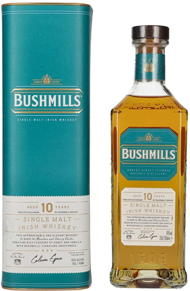Irski viski Bushmills Single Malt Irish Whiskey 10y + GB 0,7 l