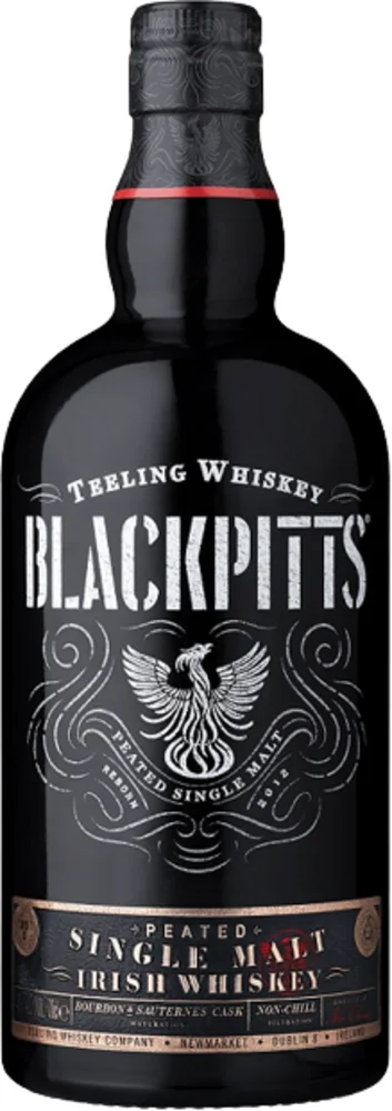 Irski viski Teeling Blackpitts Peated Single Malt + GB 0,7 l