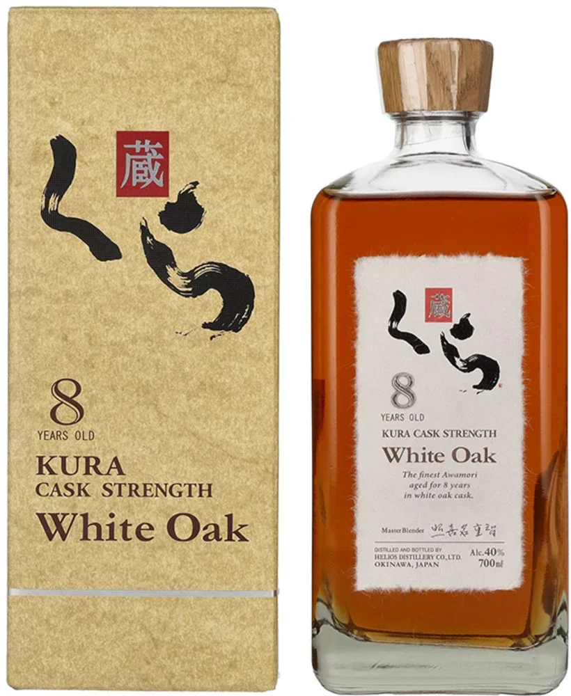 Japanski viski Kura 8 Years Old White Oak Single Malt + GB 0,7 l