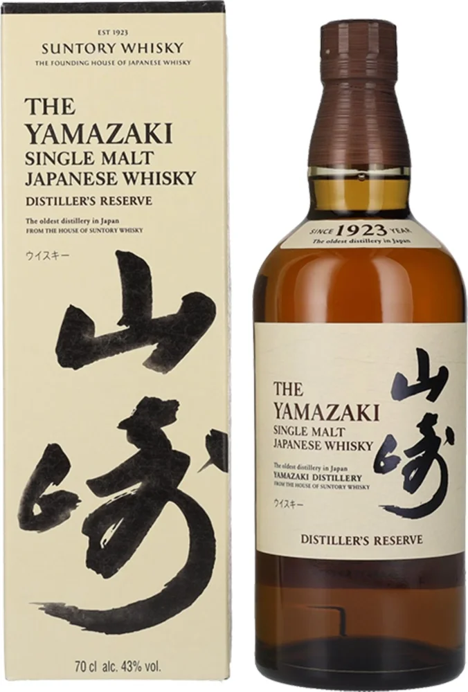 Japanski viski The Yamazaki Single Malt Suntory Distiller's reserve + GB 0,7 l