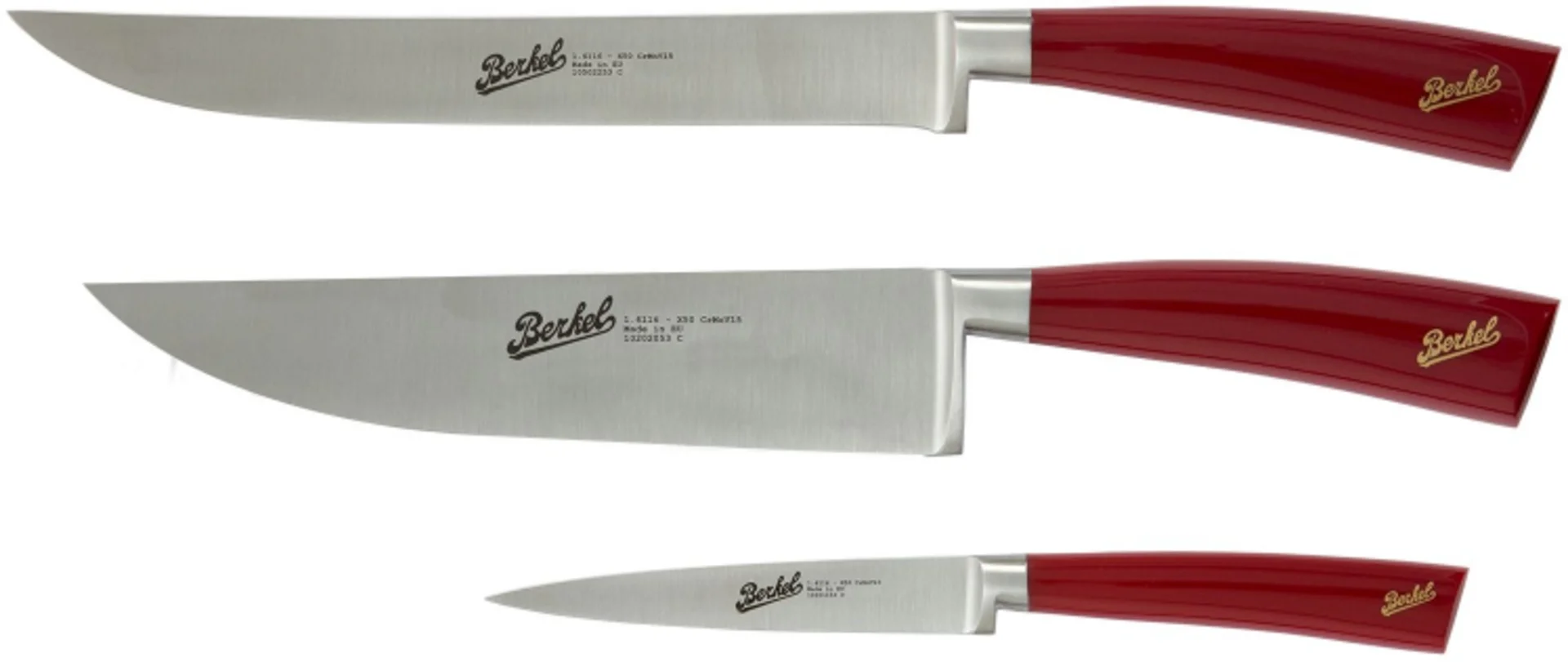 Berkel Set 3 noževa Elegance chef Set Crveni