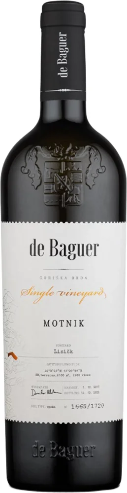 Vino Motnik Single Vineyard de Baguer 2017 Klet Brda 0,75 l