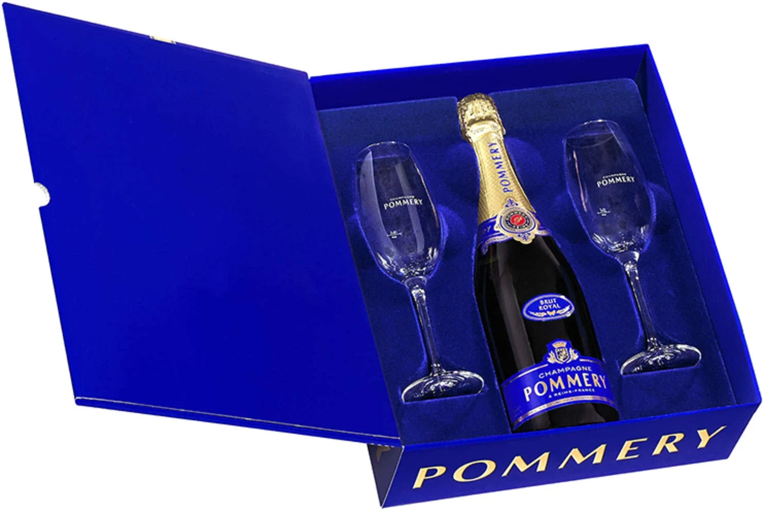 Champagne Royal Brut Pommery + 2 čaše + GB 0,75 l
