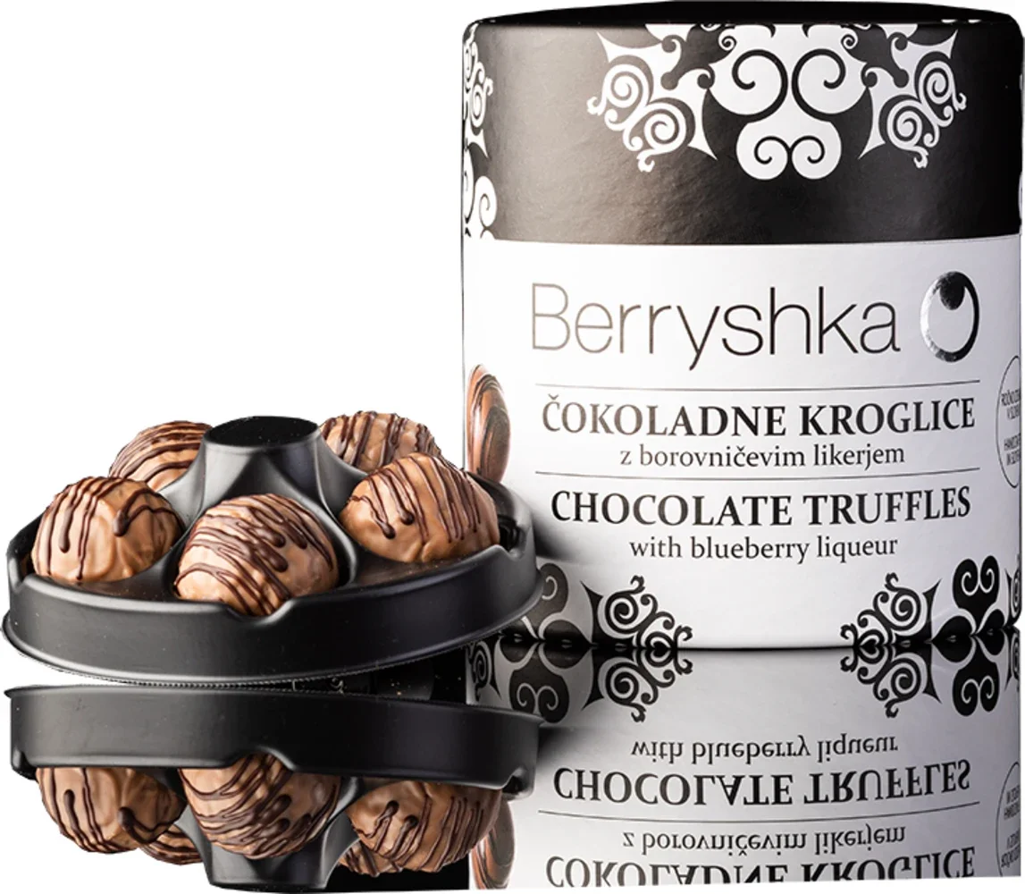 Čokoladne kuglice s likerom od borovnice Berryshka 160 g