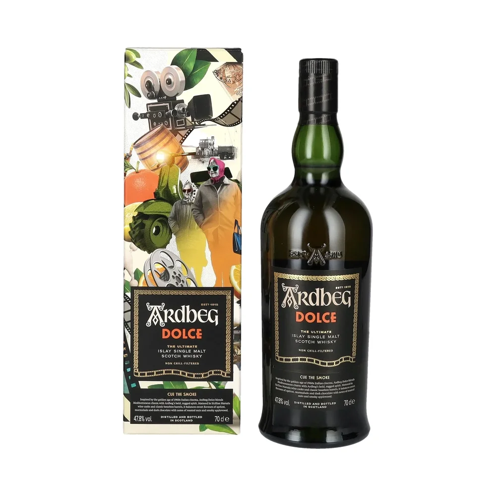 Škotski viski Ardbeg Dolce Cue The Smoke The Ultimate Single Malt + GB 0,7 l