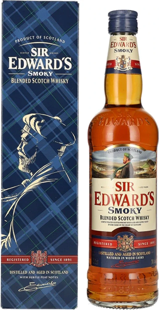 Škotski viski Blended Smoky Old Sir Edward`s + GB 0,7 l