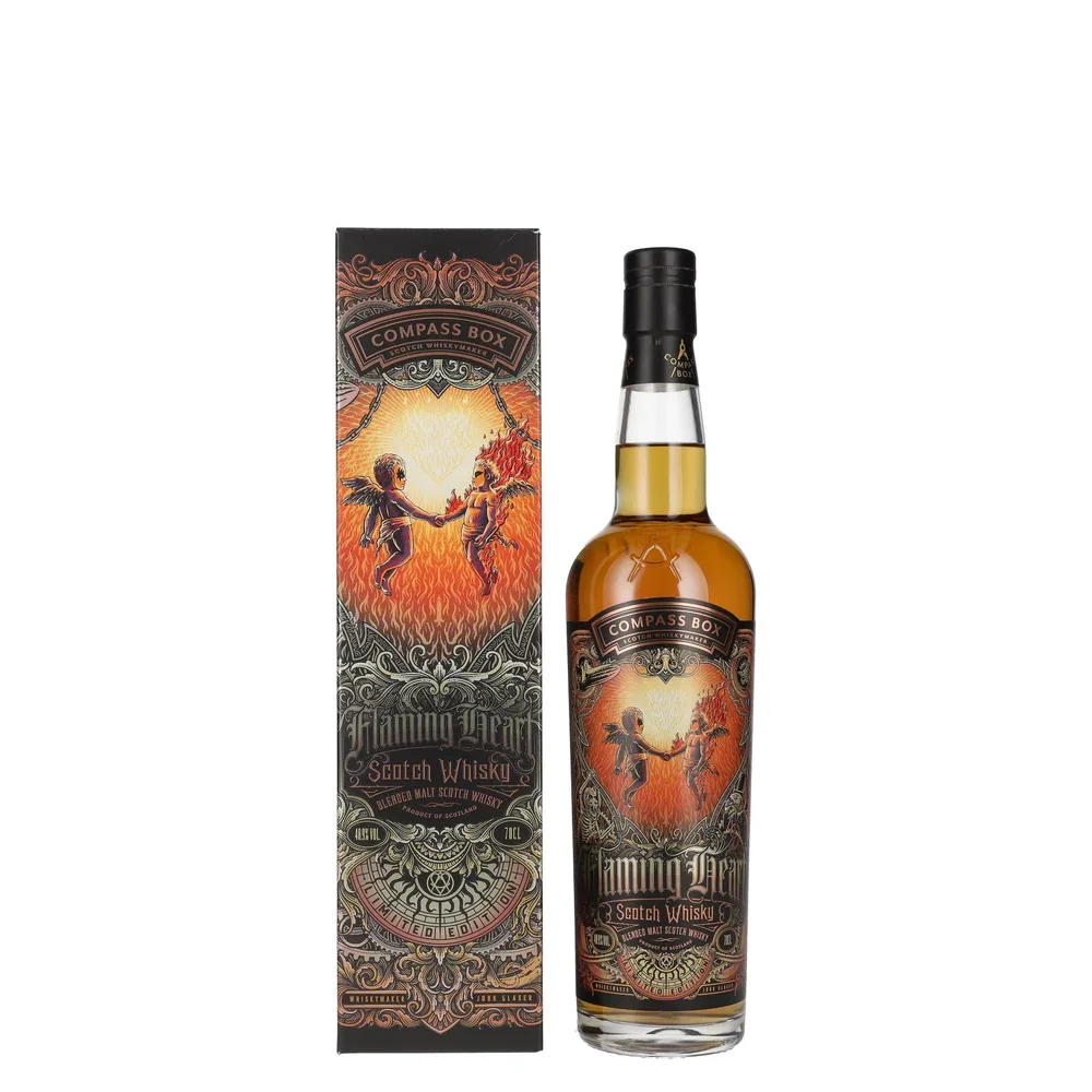 Škotski viski Compass Box FLAMING HEART Blended Malt Limited Edition 2022 + GB 0,7 l