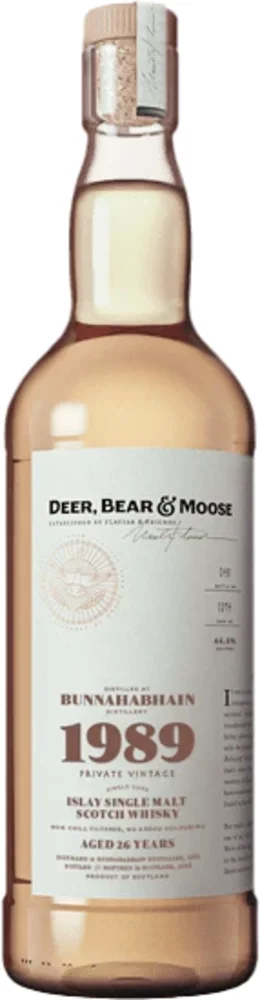 Škotski viski Deer, Bear & Moose Bunnahabhain 1989 0,7 l