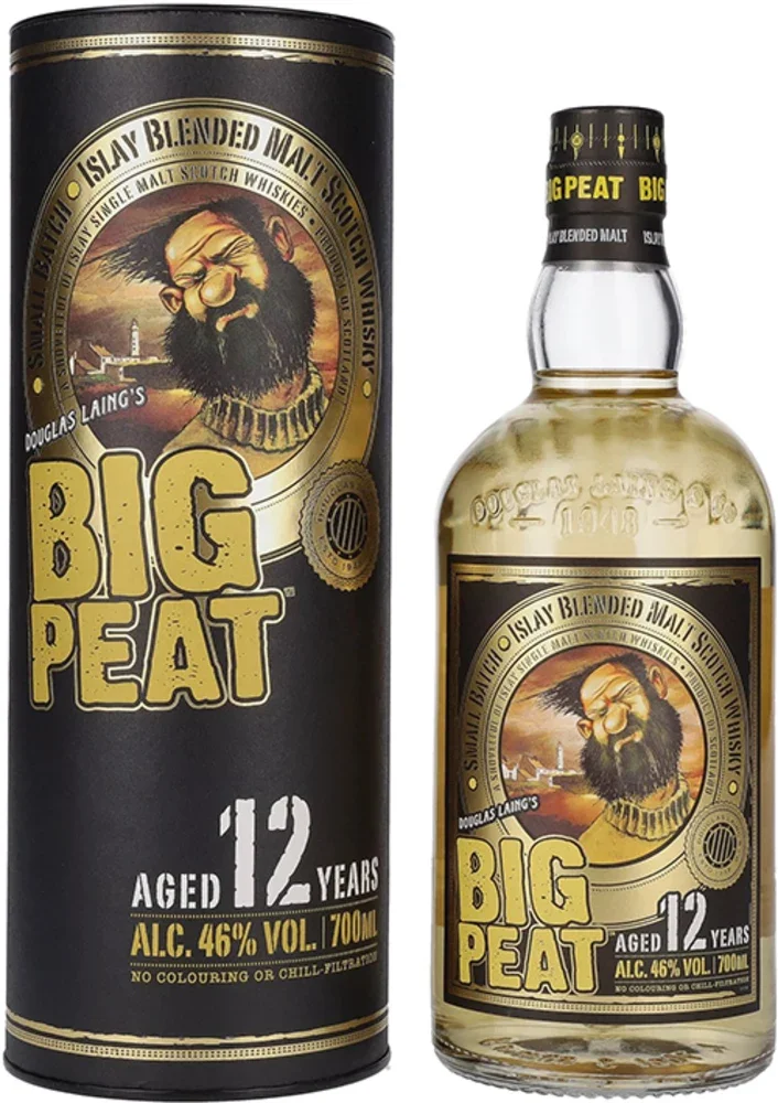 Škotski viski Douglas Laing BIG PEAT 12y Islay Blended + GB 0,7 l