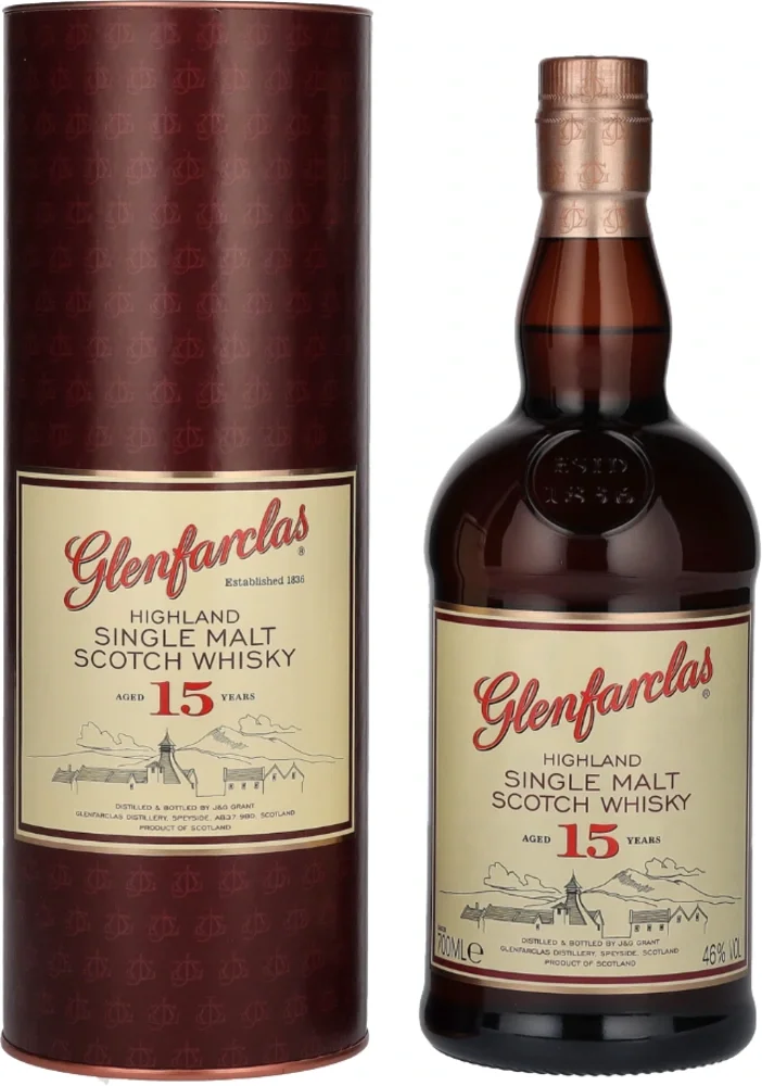 Škotski viski Glenfarclas 15yo Single malt + GB 0,7 l