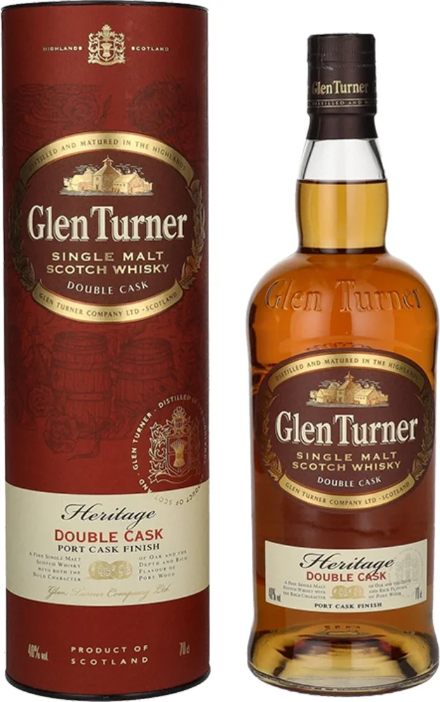 Škotski viski Heritage Double Port Cask Finish Glen Turner + GB 0,7 l