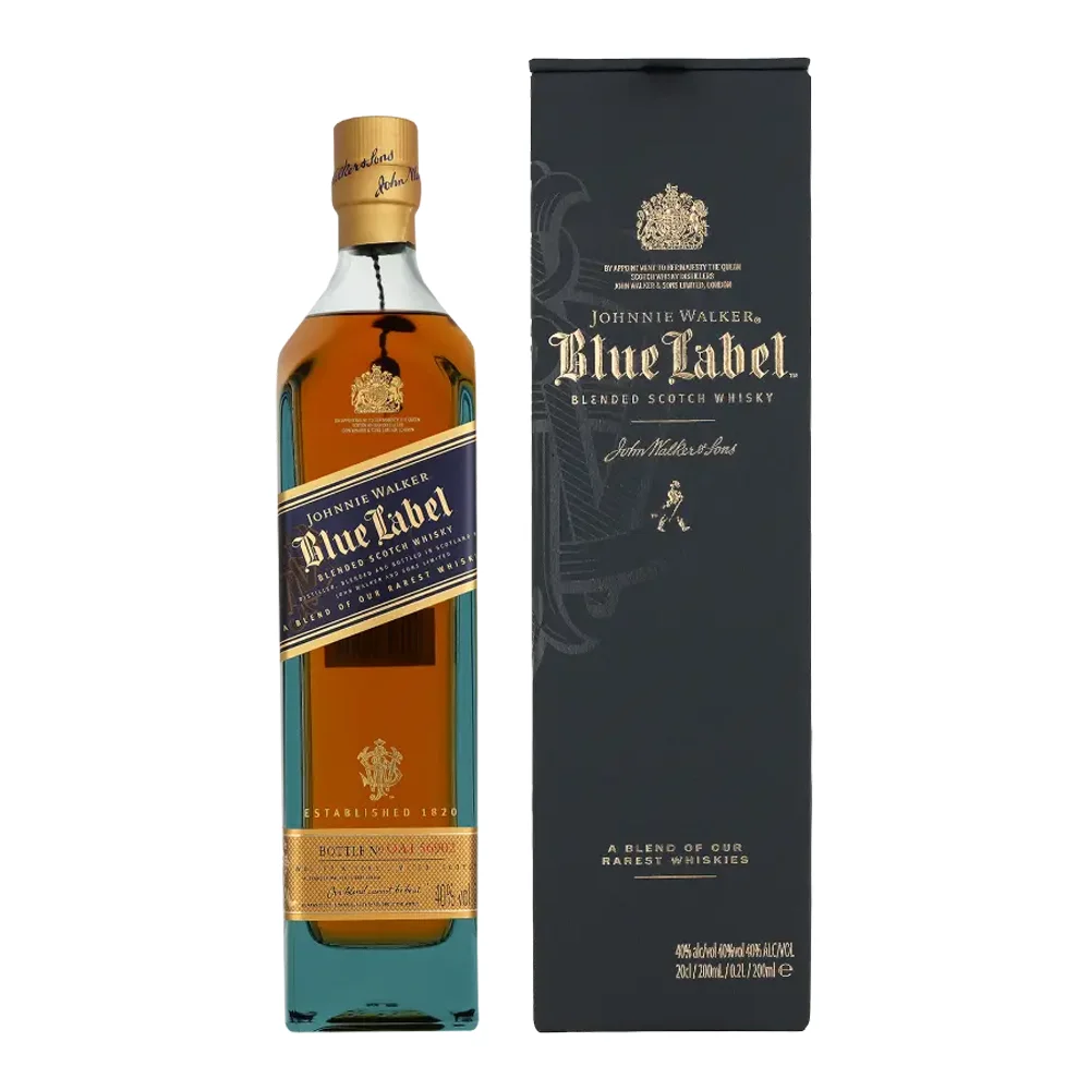 Škotski viski Johnnie Walker Blue Label + GB 0,2 l