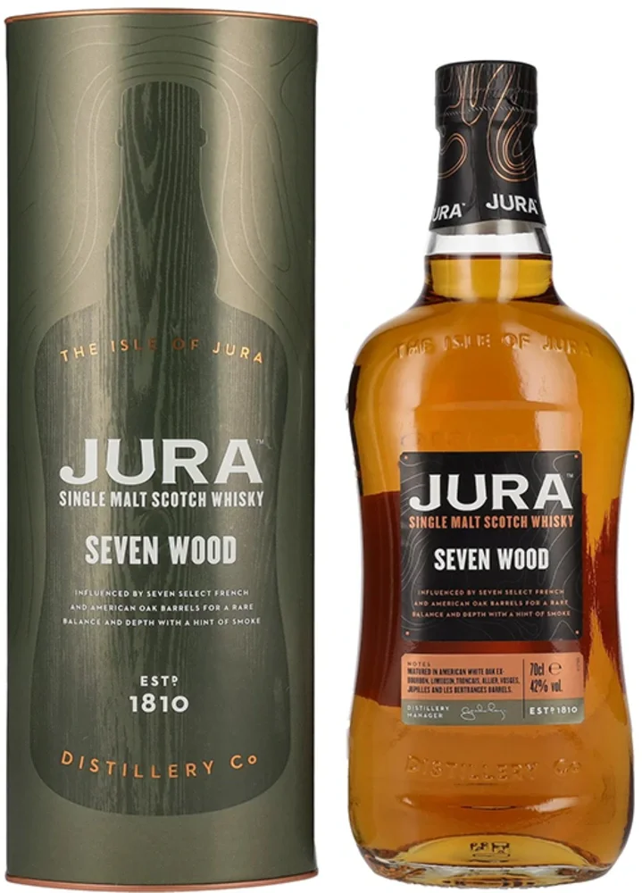 Škotski viski Jura Seven Wood Single Malt + GB 0,7 l