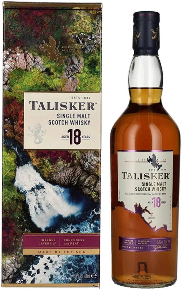 Škotski viski Talisker 18 Single Malt + GB 0,7 l