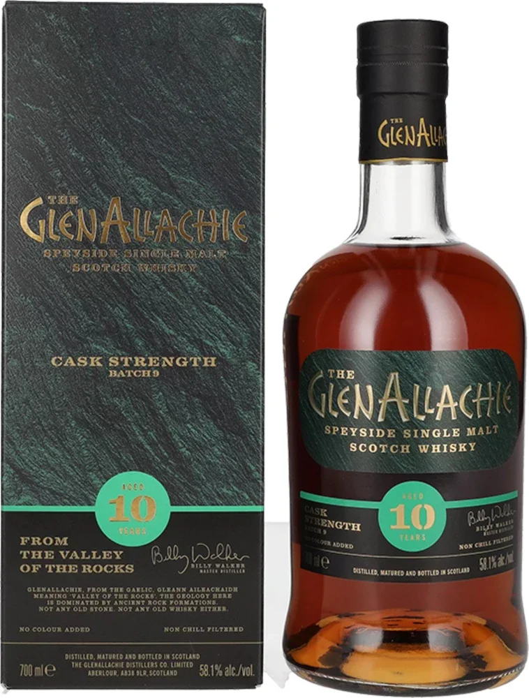 Škotski viski The GlenAllachie 10yo CASK STRENGTH Batch 8 + GB 0,7 l