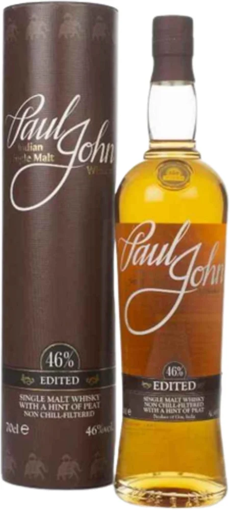Indijski viski Single Malt Edited Paul John poklon kutija 0,7 L