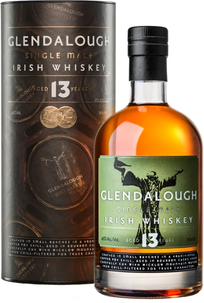 Irski viski Glendalough 13yo Single malt poklon kutija 0,7 L
