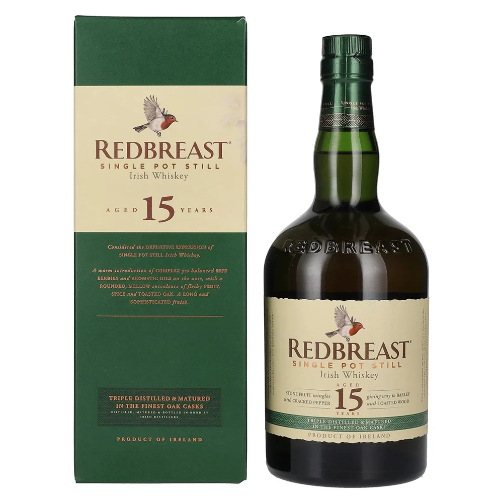 Irski viski Redbreast 15 Y poklon kutija 0,7 L