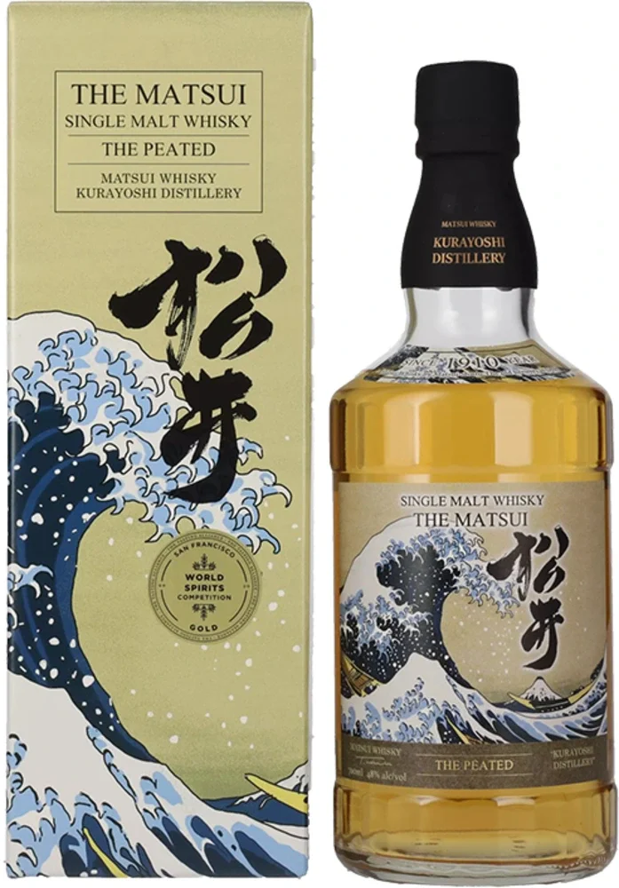 Japanski Whisky Single malt The Peated Cask Matsui poklon kutija 0,7 L