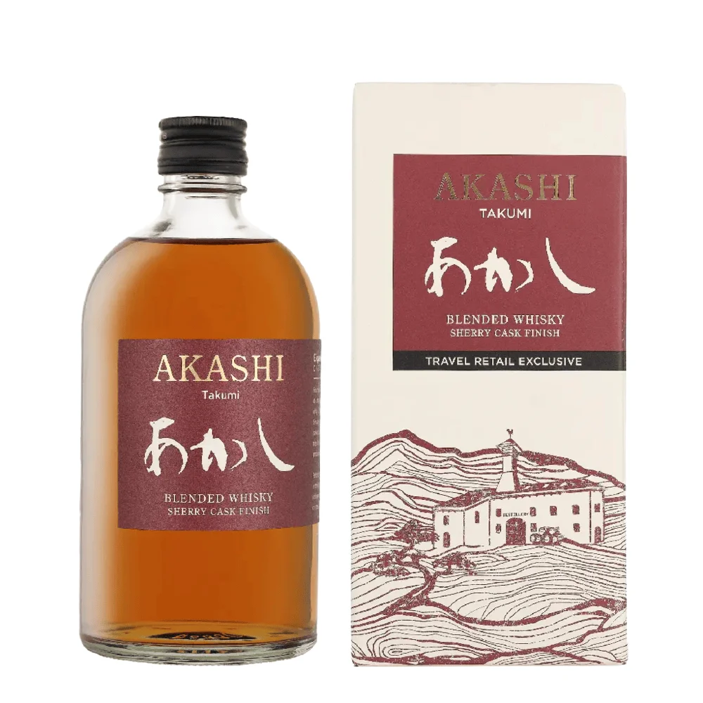 Japanski viski Akashi Takumi Sherry Cask Finish poklon kutija 0,5 L