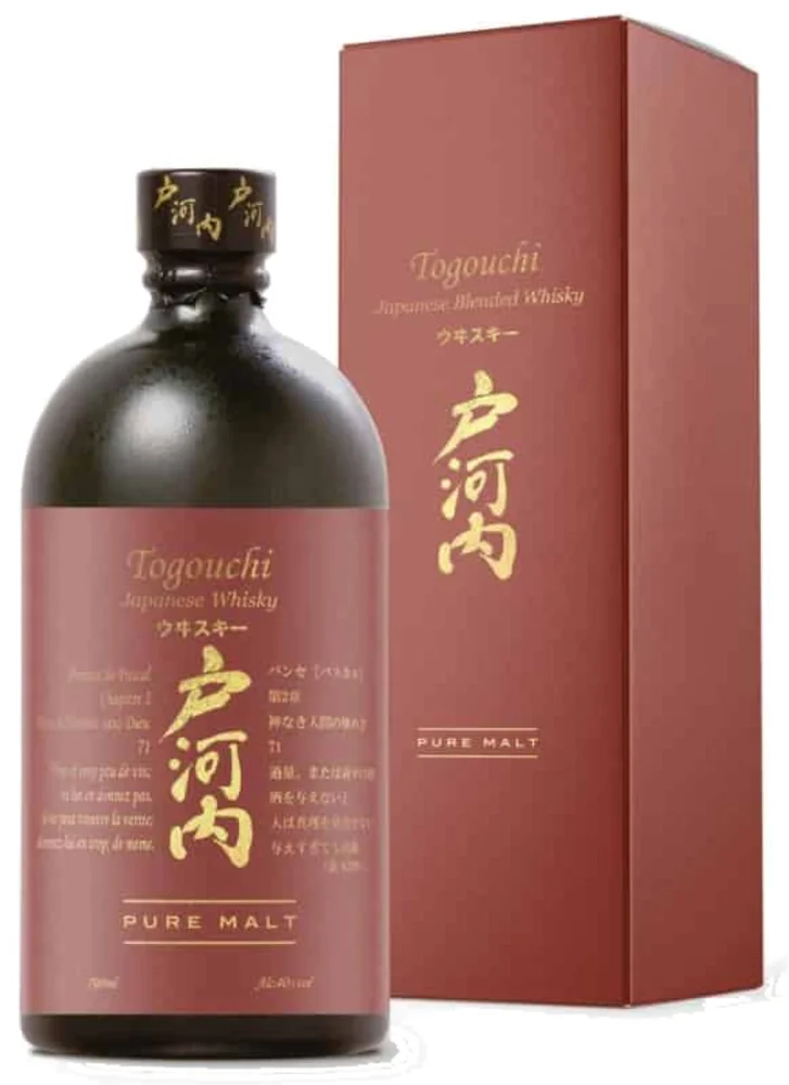 Japanski viski Pure Malt Togouchi poklon kutija 0,7 L