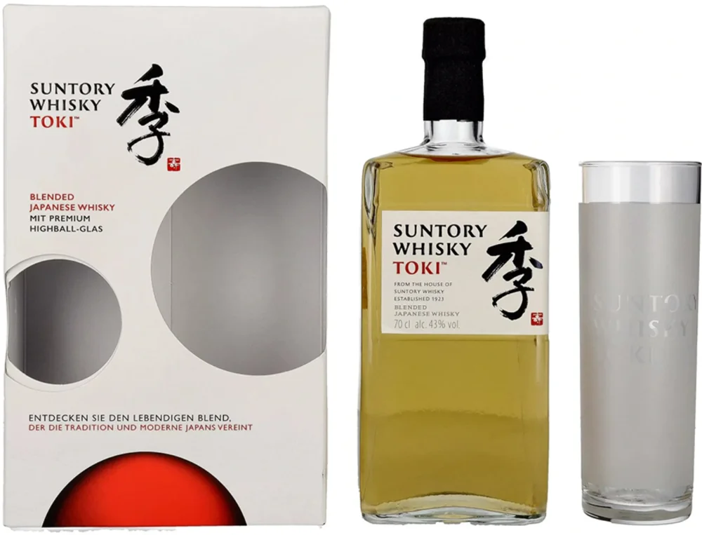 Japanski viski TOKI Blended Suntory + HIGHBALL čaša poklon kutija 0,7 L