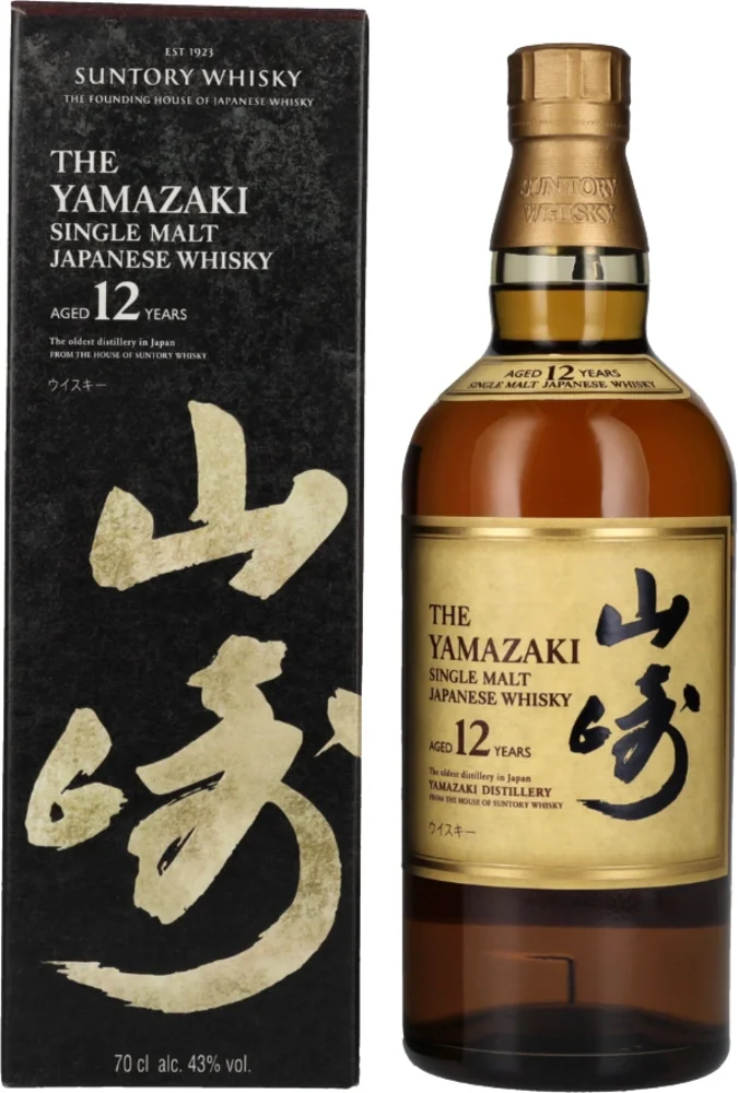 Japanski viski The Yamazaki Single Malt 12 YO Suntory poklon kutija 0,7 L