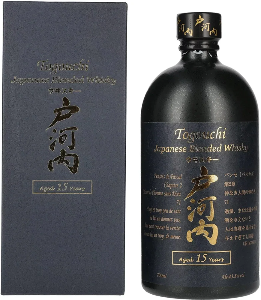 Japanski viski Togouchi Japanese Blended 15 YO poklon kutija 0,7 L