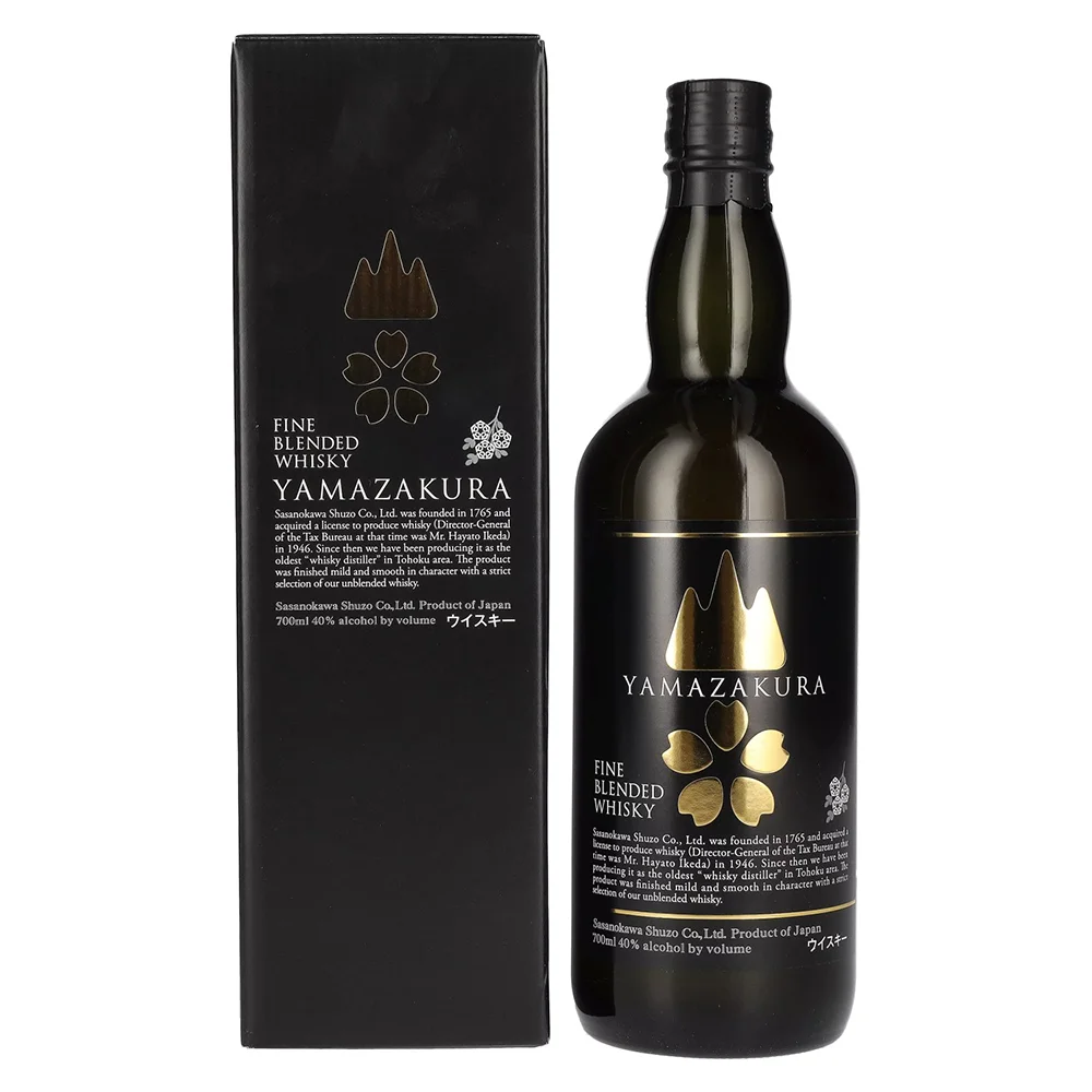 Japanski viski Yamazakura Blended Black Label poklon kutija 0,7 L