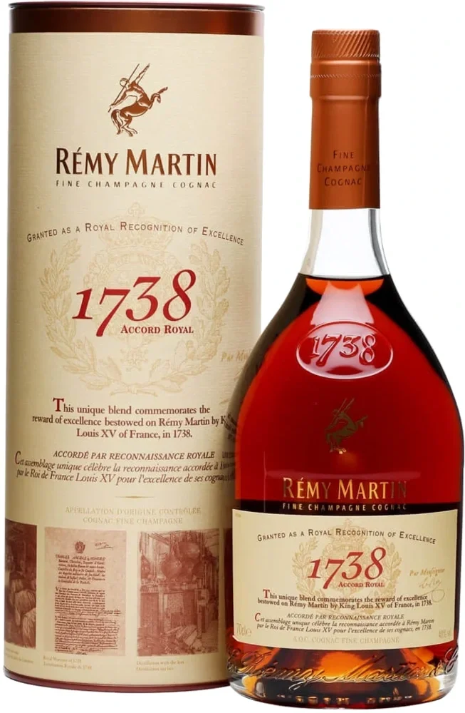 Konjak Remy Martin 1738 ACCORD ROYAL poklon kutija 0,7 L
