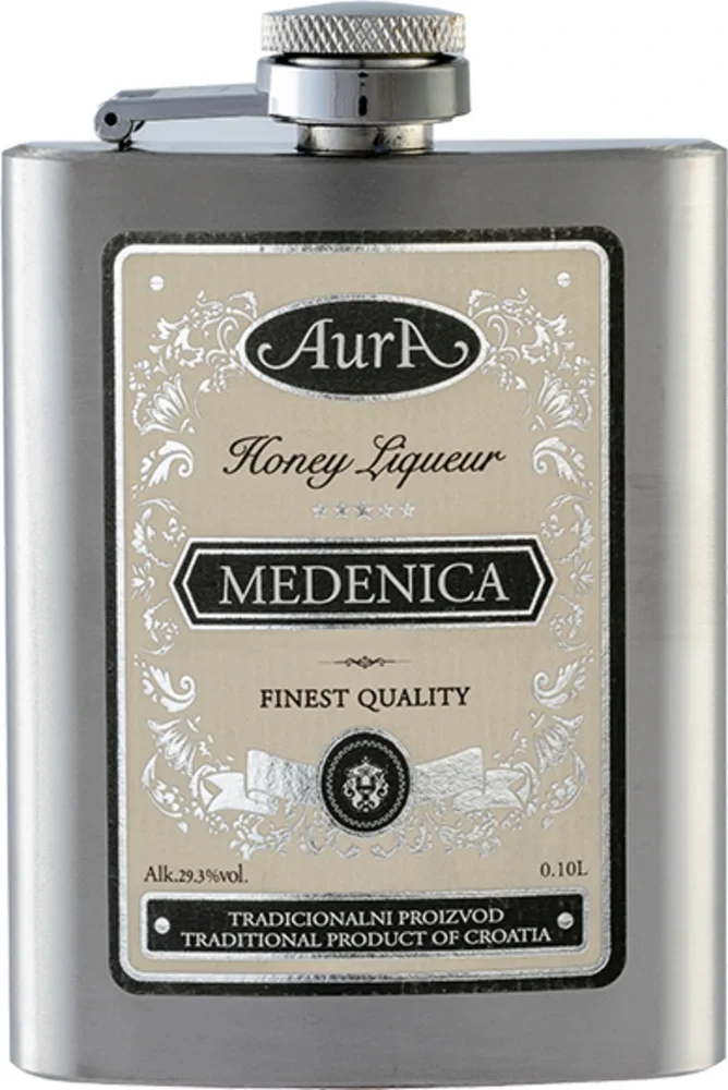 Liker Medenica (Medica) Aura + flaška poklon kutija 0,1 L