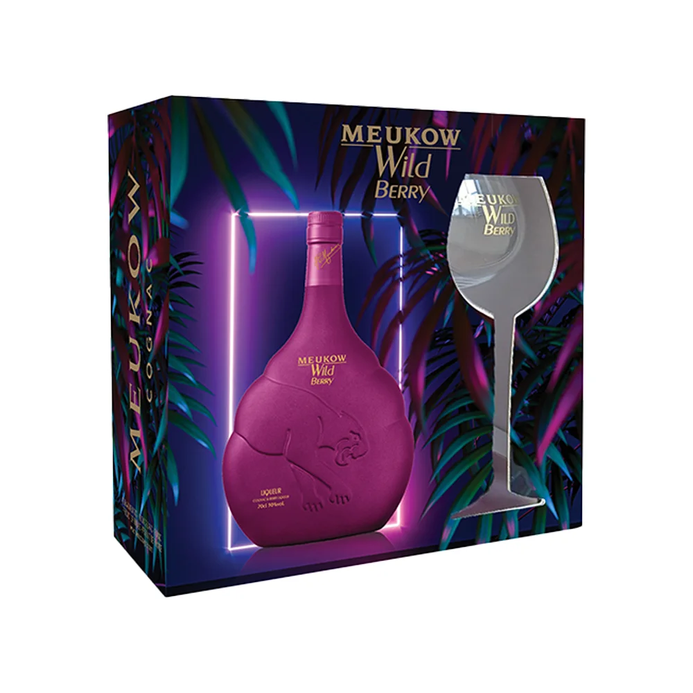 Liker Meukow Wild Berry + 1 čaša poklon kutija 0,7 L