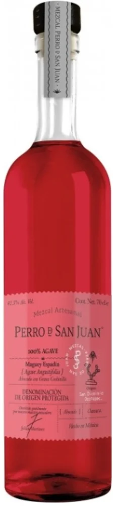 Mezcal Maguey Espadin Red Label Perro De San Juan 0,7 L