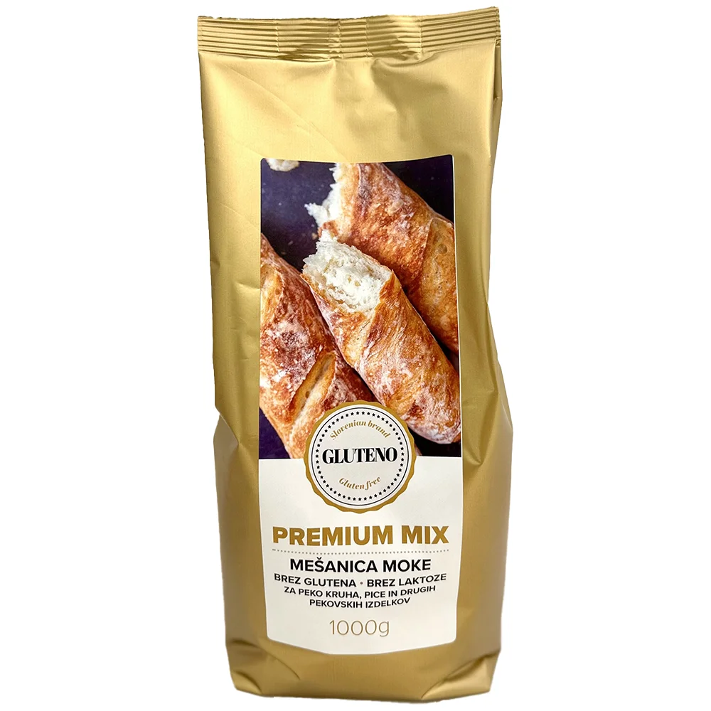 PREMIUM MIX mješavina brašna bez glutena GLUTENO 1KG