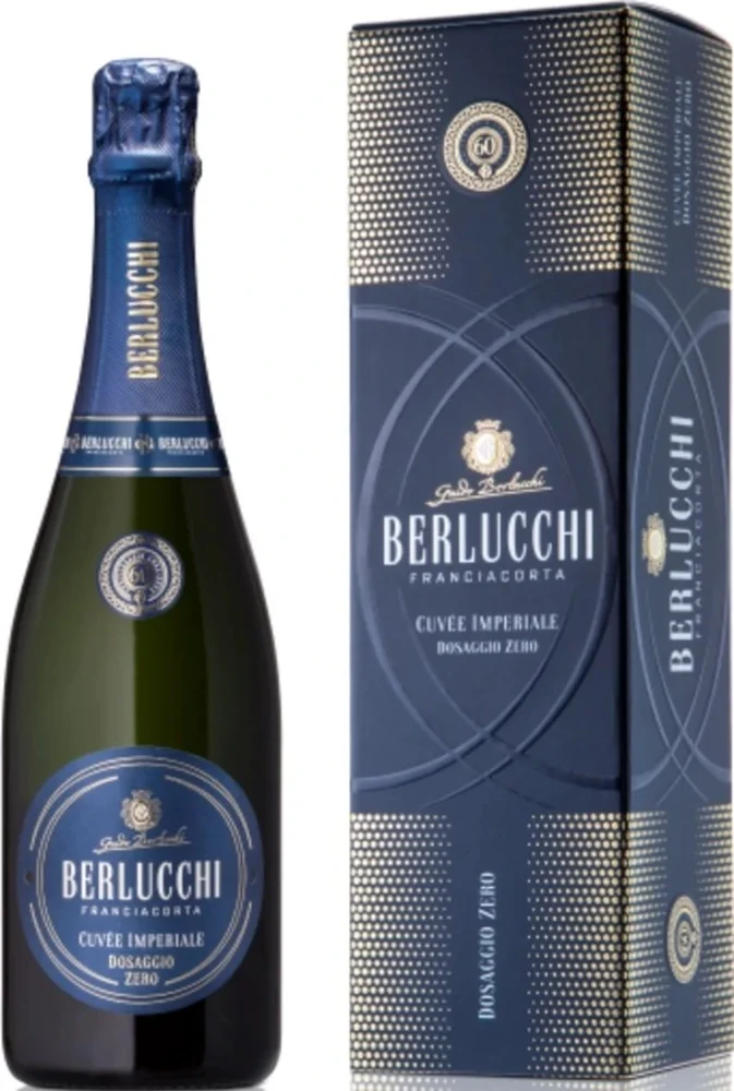 Pjenušac Berlucchi Franciacorta Cuvee Imperiale Dosaggio Zero poklon kutija 0,75 L