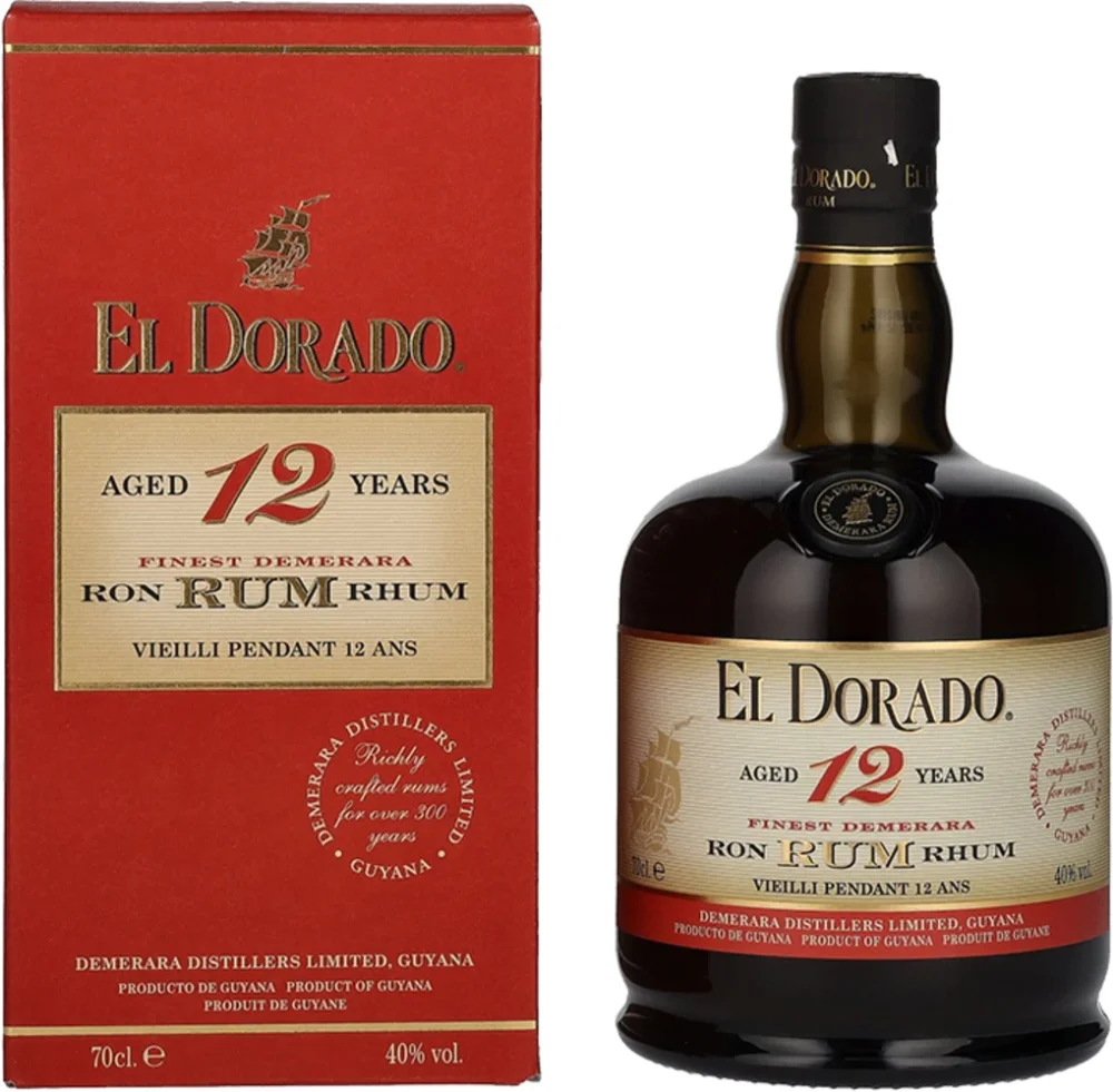 Rum 12 Years Old El Dorado poklon kutija 0,7 L
