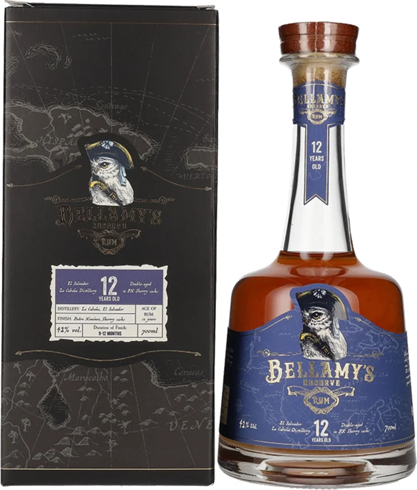 Rum 12 Years Old Reserve Bellamy's poklon kutija 0,7 L