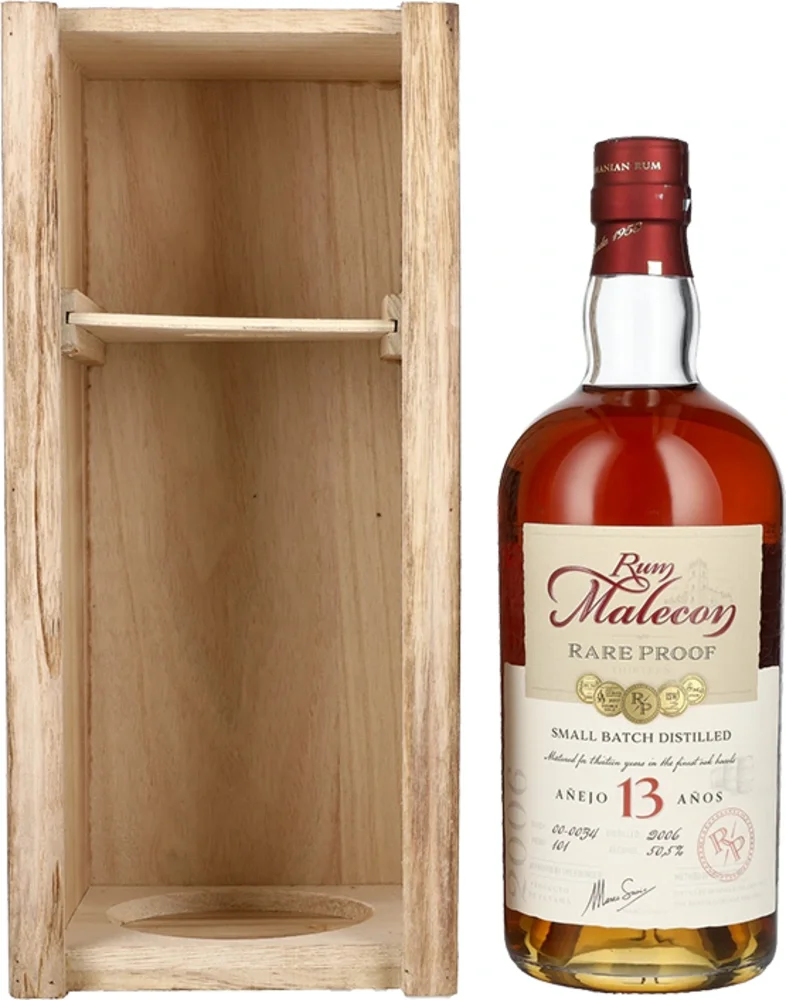 Rum Anejo 13 Rare 2006 Malecon poklon kutija 0,7 L
