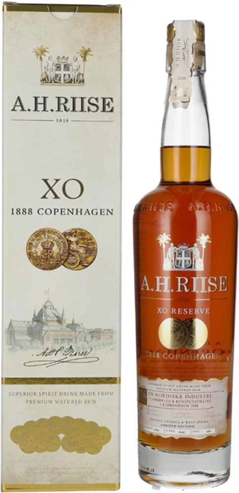 Rum Copenhagen 1888 XO A.H. Riise poklon kutija 0,7 L