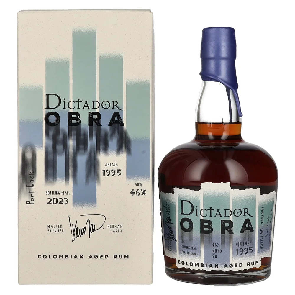 Rum Dictador OBRA VINTAGE 28y PORT CASK Rum 1995 poklon kutija 0,7 L