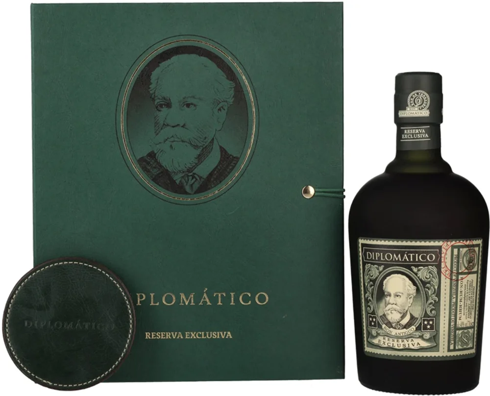 Rum Diplomatico Reserva Exclusiva + Coaster poklon kutija 0,7 L