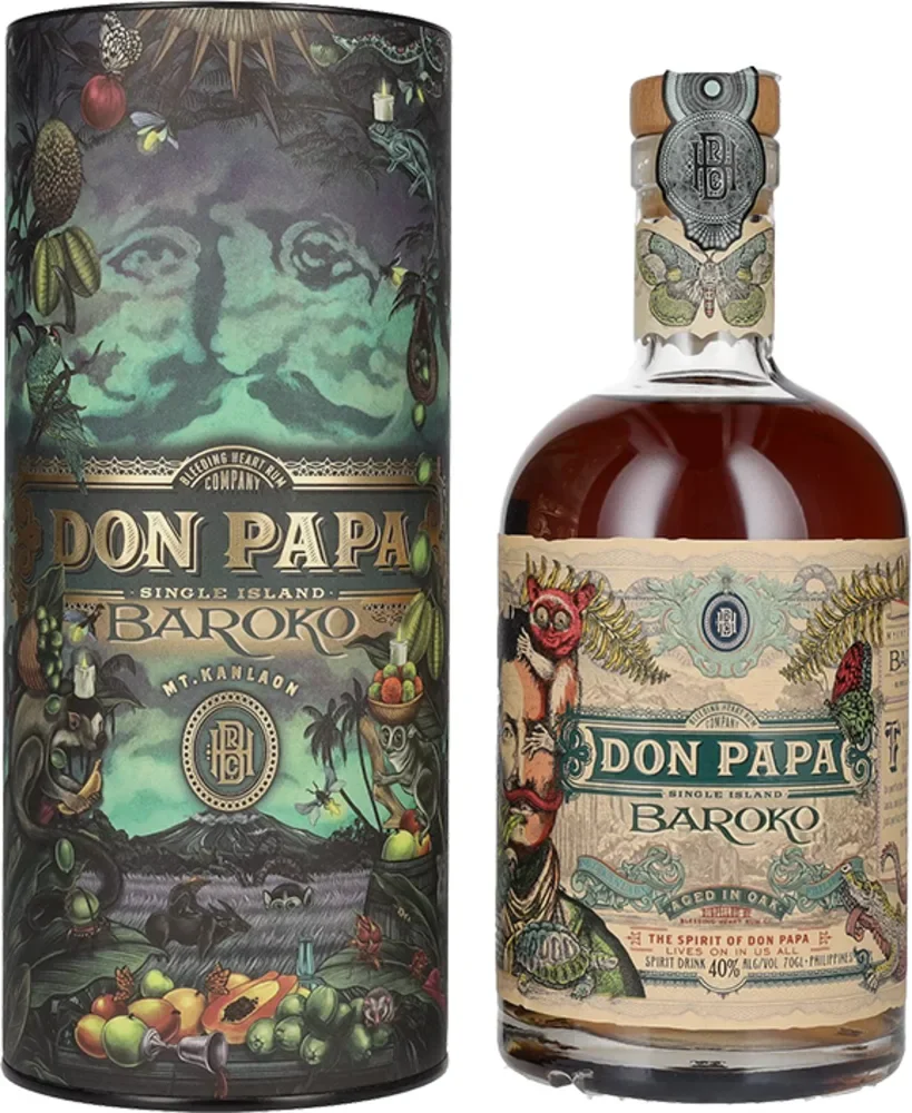 Rum Don Papa Baroko Limited Edition Harvest Canister poklon kutija 0,7 L