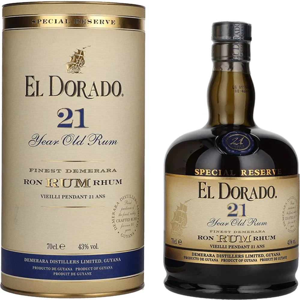 Rum El Dorado 21 godina poklon kutija 0,7 L