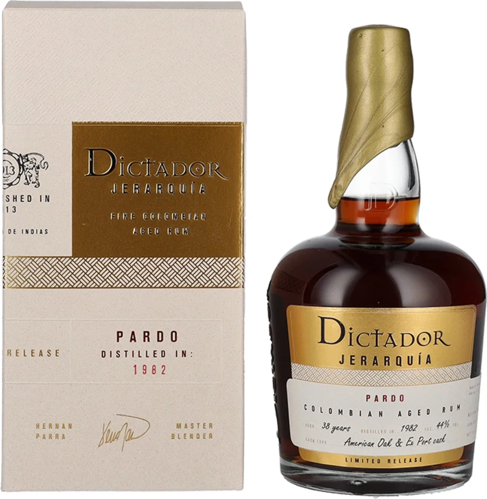 Rum JERARQUiA 38 Years Old 1982 Dictador poklon kutija 0,7 L