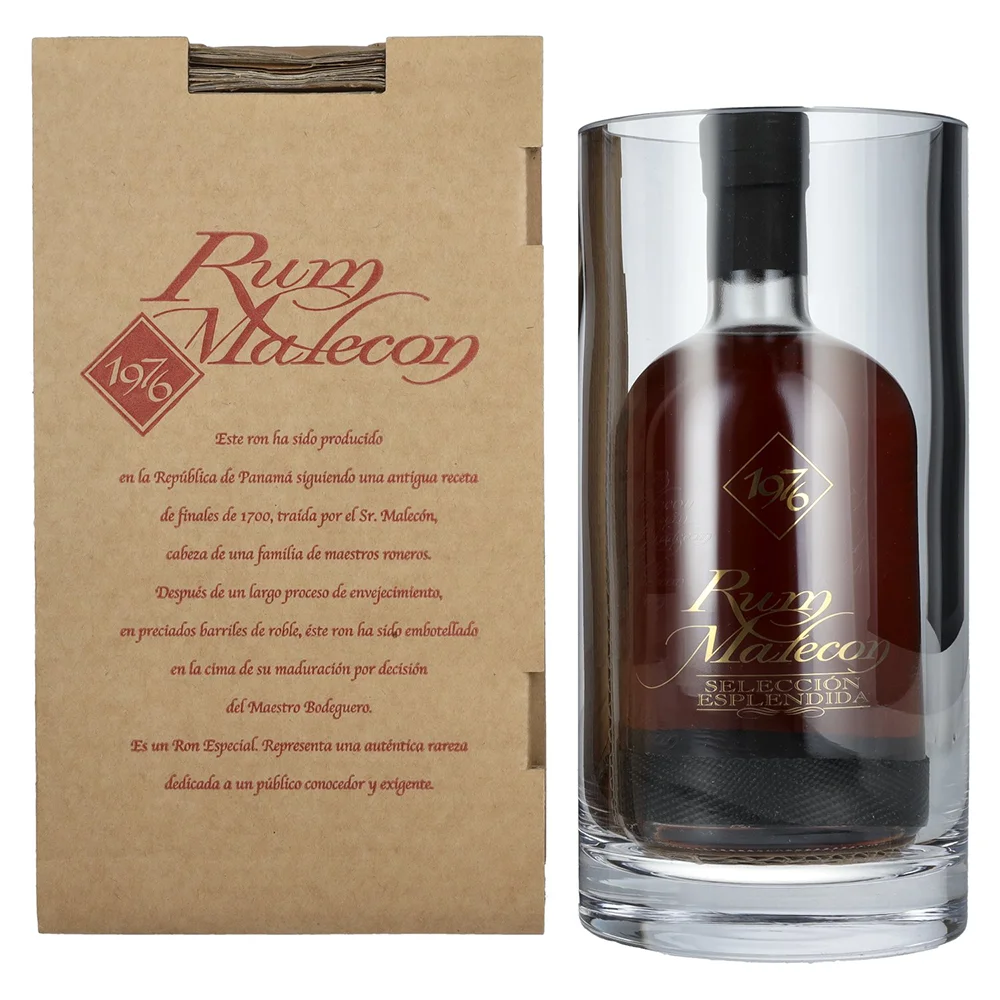 Rum Malecon 1976 Seleccion Esplendida staklena posuda poklon kutija 0,7 L