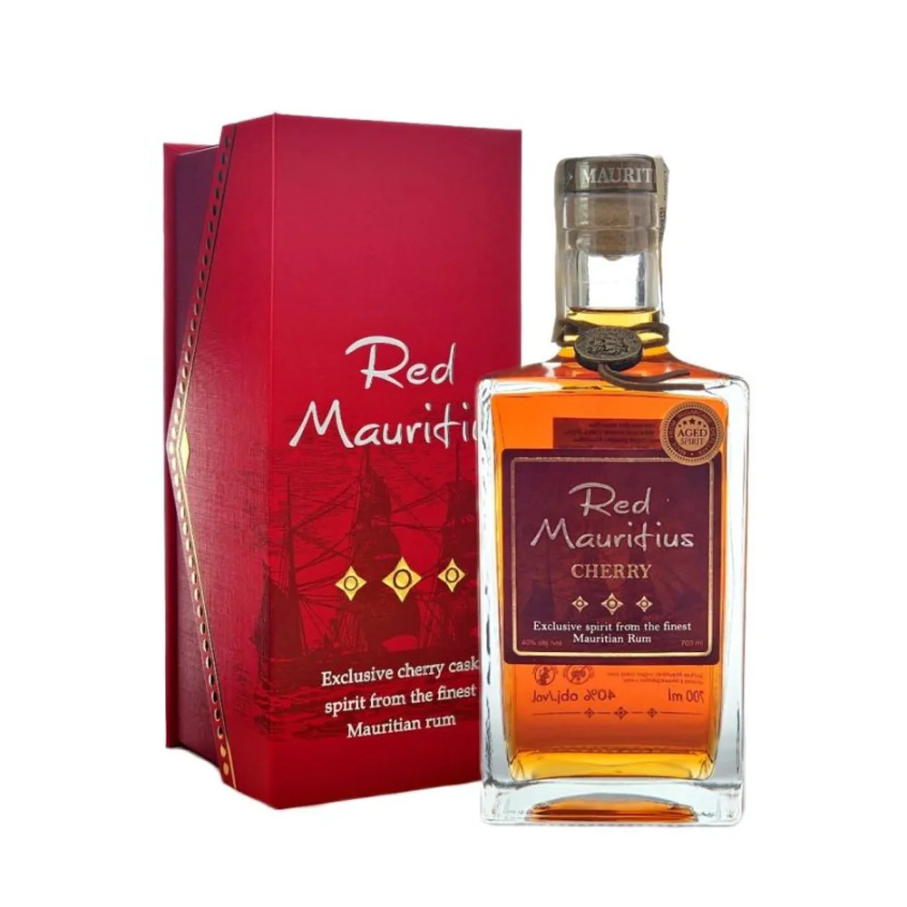 Rum Red Mauritius Cherry poklon kutija 0,7 L