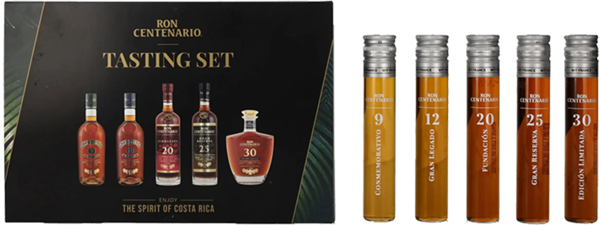 Rum Ron Centenario Set The Collection 9-12-10-25-30 poklon kutija 5x0,05 L