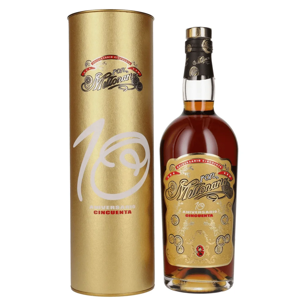 Rum Ron Millonario 10 Aniversario Cincuental poklon kutija 0,7 L