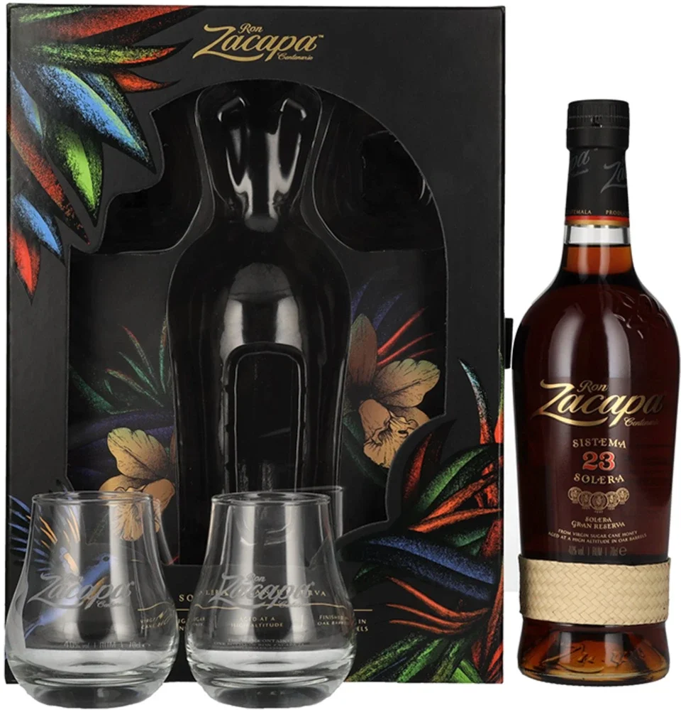 Rum Zacapa Centenario 23 Year Old Limited edition + 2 čaše poklon kutija 0,7 L