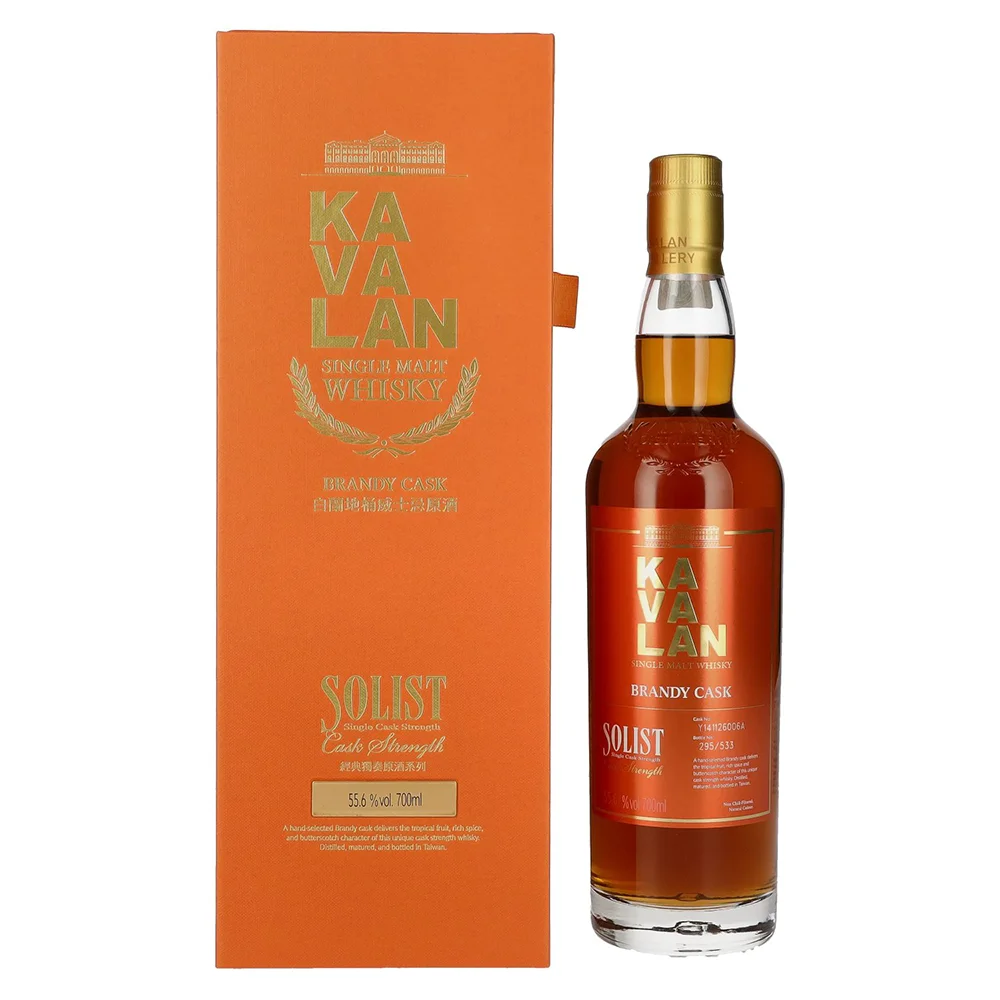 Tajvanski viski SOLIST Brandy Cask Kavalan poklon kutija 0,7 L